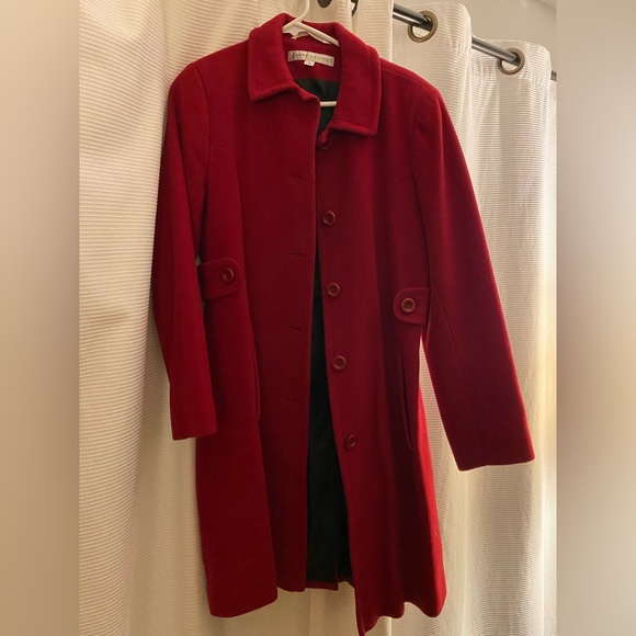 Larry Levine Jackets & Blazers - Larry Levine Coat Red